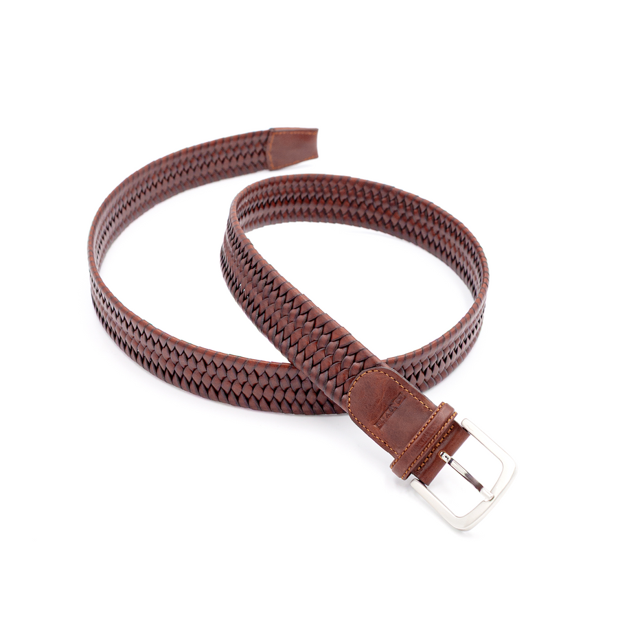 GÜRTEL LEDER GEFLOCHTEN