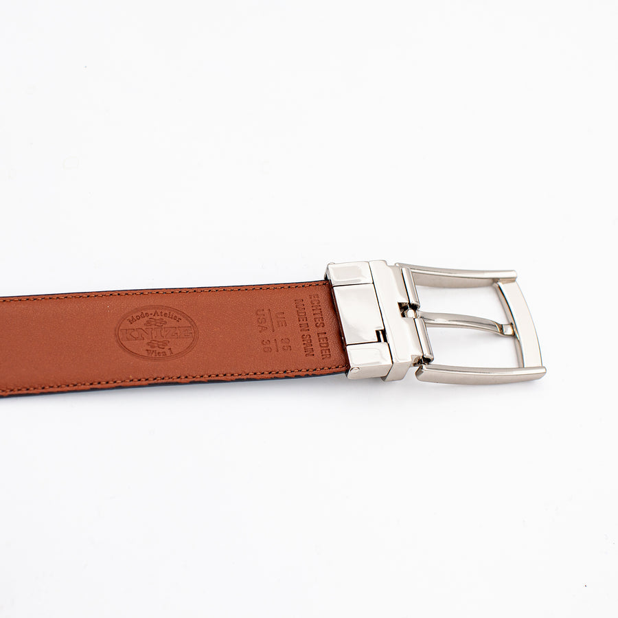 WENDEGÜRTEL LEDER ZWEIFARBIG